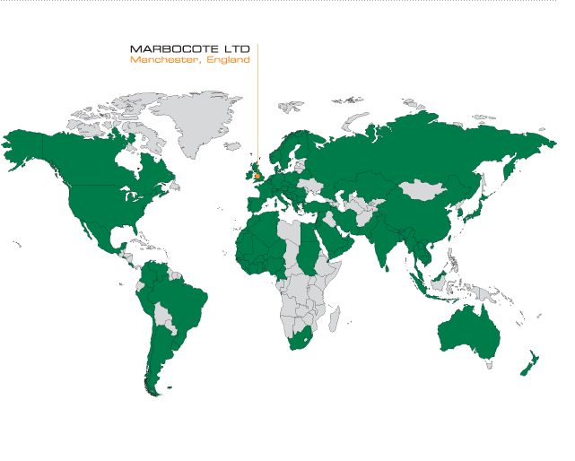 Marbocote covers all the key global markets with the most comprehensive range of mould release agents